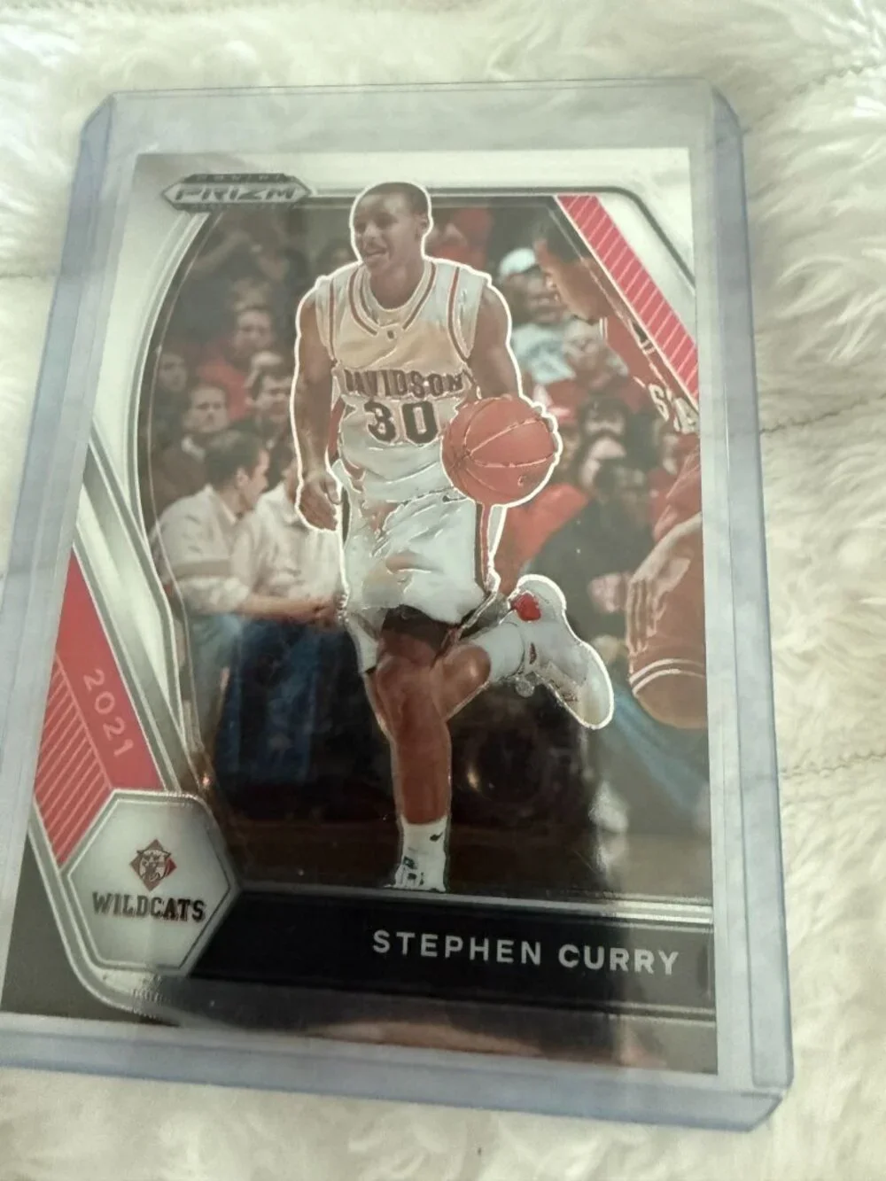 2021 Panini Prizm Draft Picks Stephen Curry #56 - Davidson Wildcats - Warriors